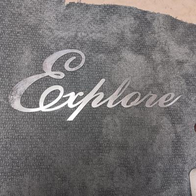 METAL "EXPLORE" WALL SIGN