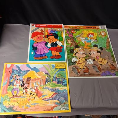 DISNEY'S MICKEY MOUSE & NANCY AND SLUGGO FRAME TRAY PUZZLES