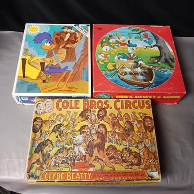 3 VINTAGE CHILDREN'S PUZZLES