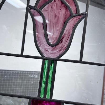 2 Lead GLASS Panels Hinged 