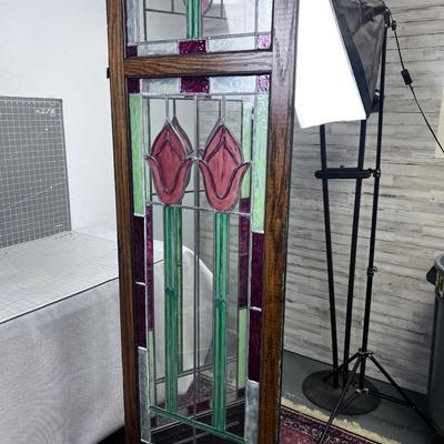 2 Lead GLASS Panels Hinged 