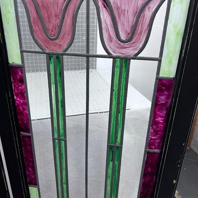 2 Lead GLASS Panels Hinged 