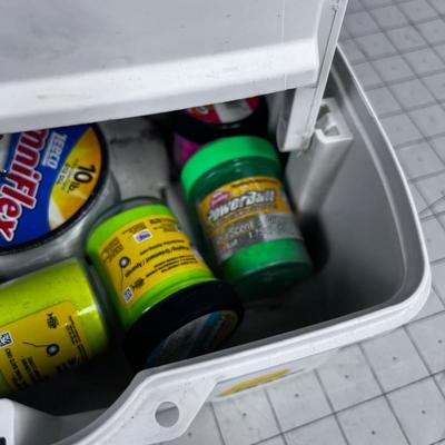 PLANO Tackle Box with Tackle Maroon 