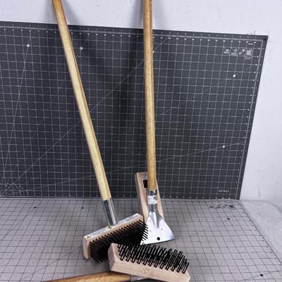 (3) Heavy Duty Wire Brushes NEW 