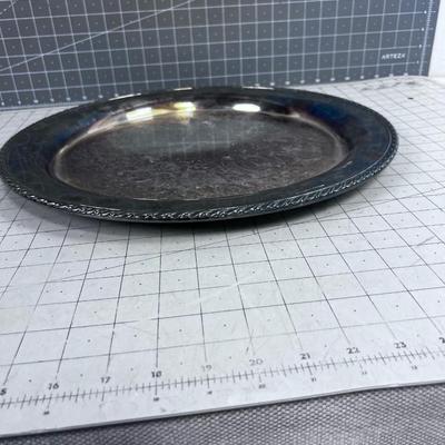 Round Silver Plated Platter 17" 
