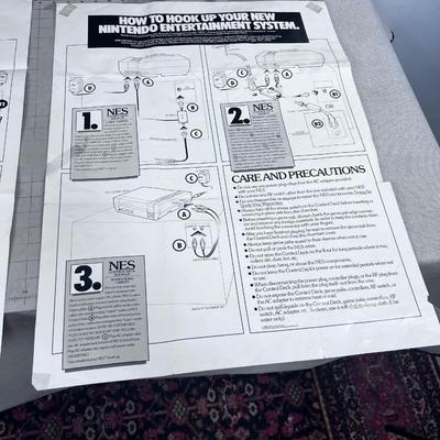 2 Vintage NINTENDO Posters, History Here! 