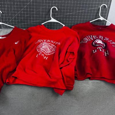 U of U Lot 3 Sweat Shirts 