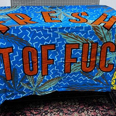 Banner with Pot Leaves