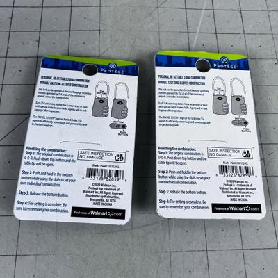 (2) Luggage Locks Combo Locks