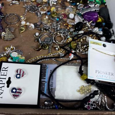 Tray of Jewelry Mostly Earrings