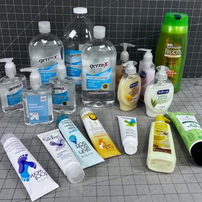 SOAPS: Shampoo, Hand Sanitizer and Hand Soap, Lotion, Etc. 