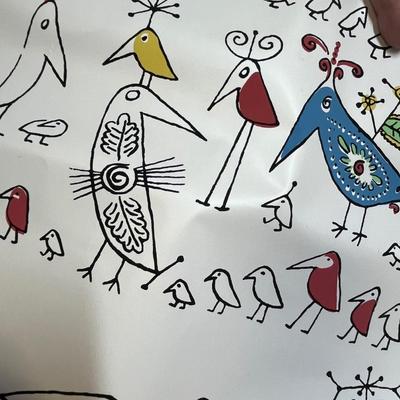 Vintage wall paper left over