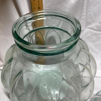 3 glass jars