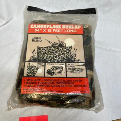 Camo burlap