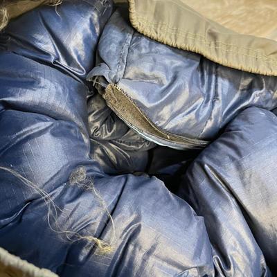 Blue sleeping bag