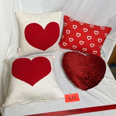 Valentines throw pillows