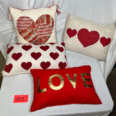 Lot #2 Valentine's Throw pillows