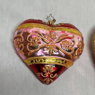 Christopher Radko Valentine's ornaments
