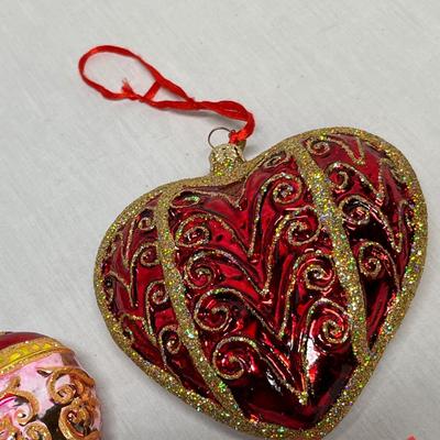 Christopher Radko Valentine's ornaments