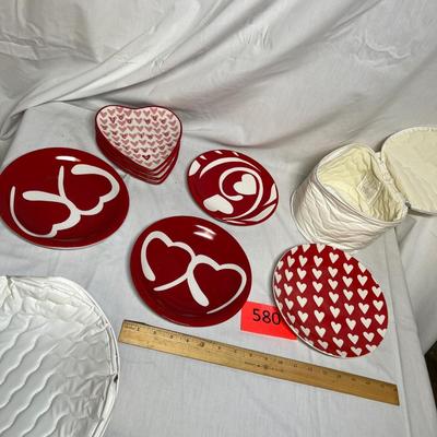 Valentines plates