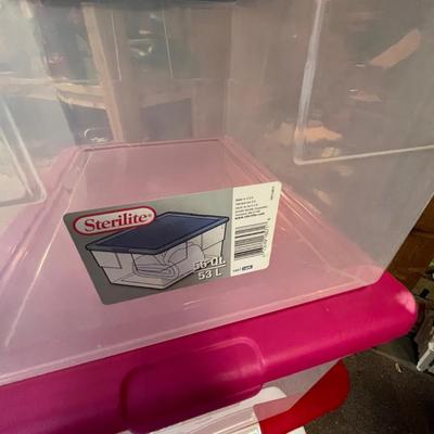 5 storage totes