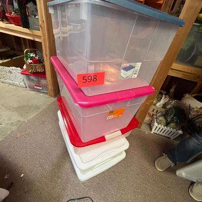 5 storage totes