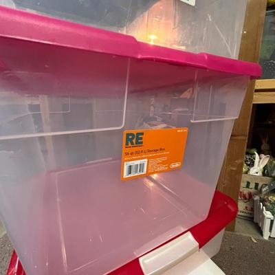 5 storage totes