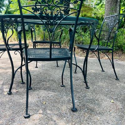 Wrought Iron Outdoor Set ~ Read Details