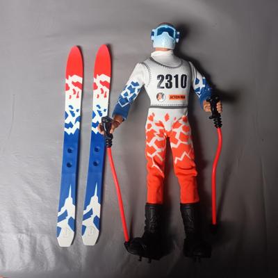 GI JOE STYLE ACTION FIGURE SKIER