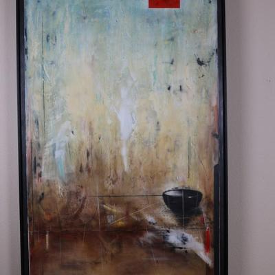 Greg Murdock "Composition with Red Square #2"