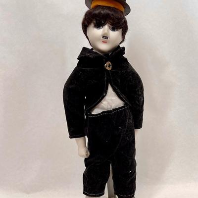 Charlie Chaplin Doll Porcelain