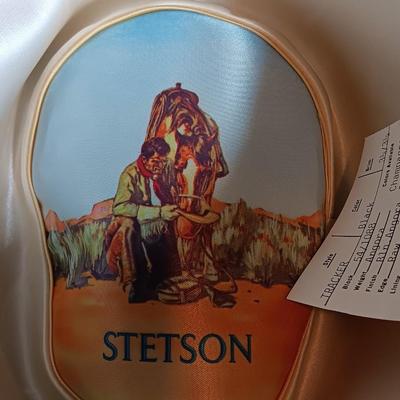 Vintage Stetson Tracker Black Angora John B Stetson 5X Beaver hat Size 7