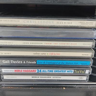 Variety of Music on CD with cd storage case