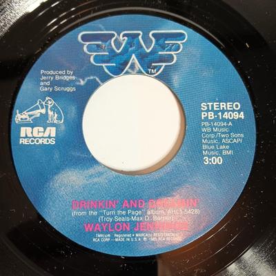 45 RPM Records -Waylon Jennings JUKE BOX CLASSICS!