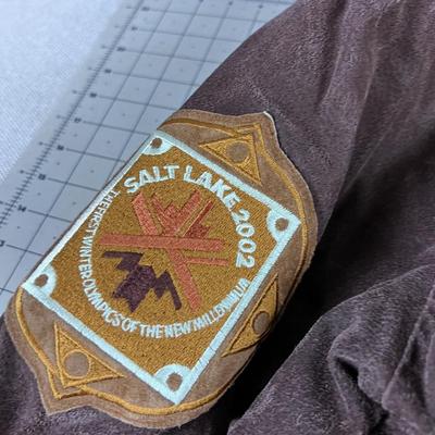 Salt Lake 2002 Leather Bomber Jacket for OLYMPICS 