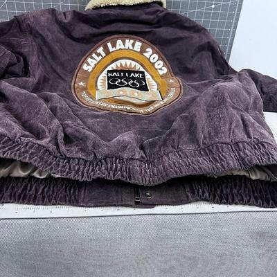 Salt Lake 2002 Leather Bomber Jacket for OLYMPICS 
