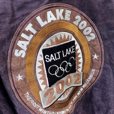 Salt Lake 2002 Leather Bomber Jacket for OLYMPICS 