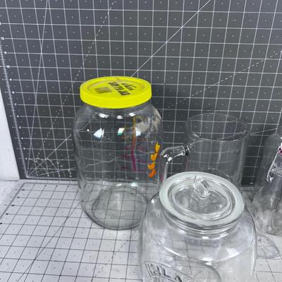 Clear Glass, Bottles, Pictures and Mugs 