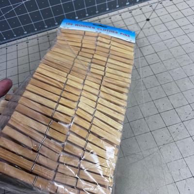 120 NEW Wood Clothes Pins 