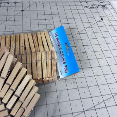 120 NEW Wood Clothes Pins 