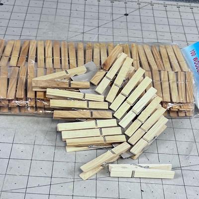 120 NEW Wood Clothes Pins 