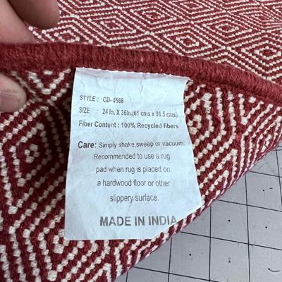 Red Floor Matt, Made in INDIA 