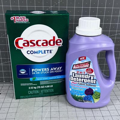 Full Cascade and 1/2 Laundry Detergent 