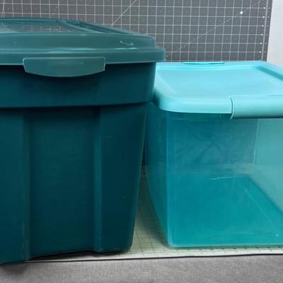 (2) TOTES Large and Medium 