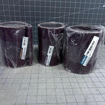 TOOLS: 6 X 48" Sanding Belts (9) Total 3 different Grits 