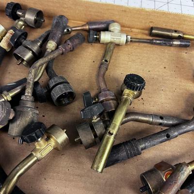 TOOLS: BRASS  Torch HEADS, Several 4 to 5 pounds of BRASS