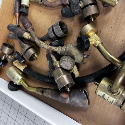 TOOLS: BRASS  Torch HEADS, Several 4 to 5 pounds of BRASS