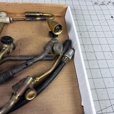 TOOLS: BRASS  Torch HEADS, Several 4 to 5 pounds of BRASS