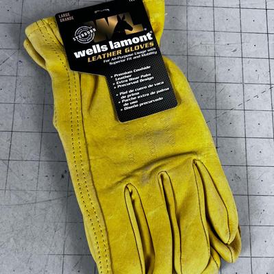 Wells Lamont NEW Leather Glove Size Large