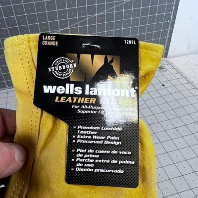 Wells Lamont NEW Leather Glove Size Large